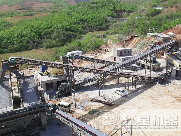 河北環(huán)保砂石生產線現場