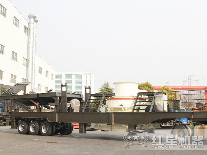 移動柴油打砂機，可一鍵智能操作，液壓控制