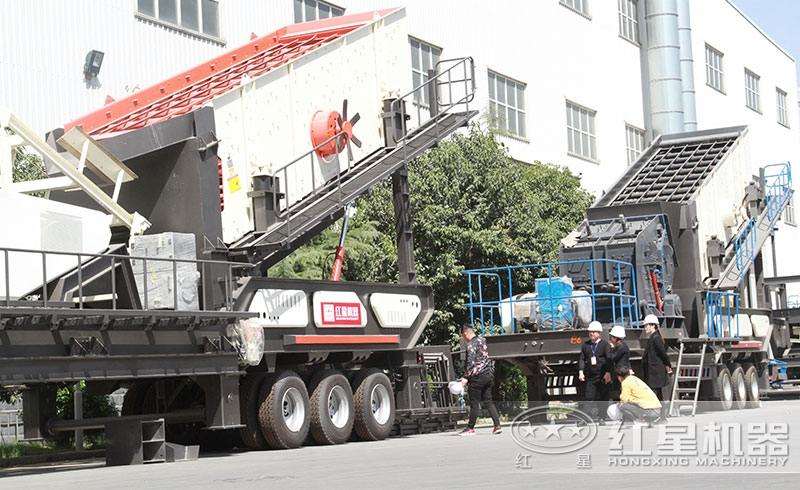 車載移動磕石機(jī)，現(xiàn)貨提供，搭配多樣