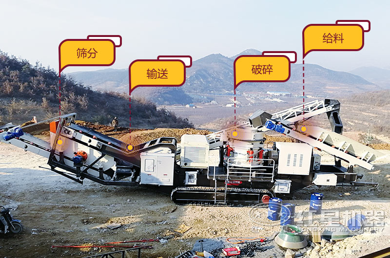 破碎石頭機(jī)移動(dòng)式，一機(jī)就是一條生產(chǎn)線