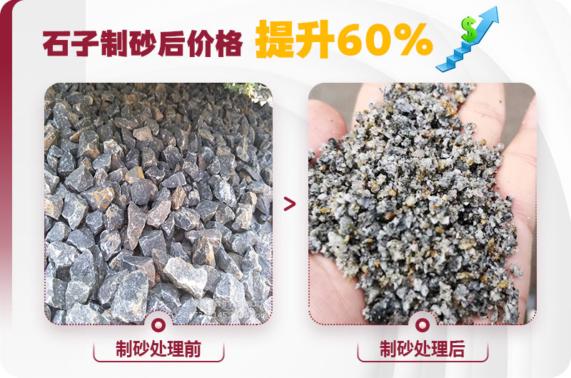 石子制砂后利潤高，經(jīng)濟(jì)效益好